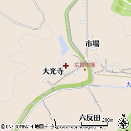 愛知県豊田市広幡町大光寺周辺の地図