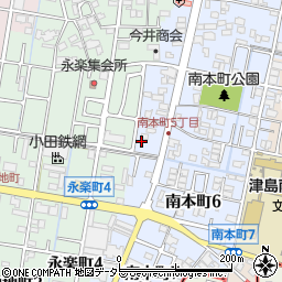 愛知県津島市南本町5丁目32周辺の地図