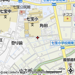 愛知県あま市七宝町桂角田40周辺の地図