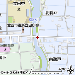 愛知県愛西市石田町北鵜戸8周辺の地図