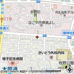 丸勝串カツ店周辺の地図