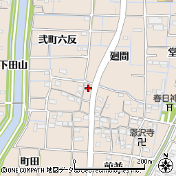 愛知県あま市七宝町下田廻間522周辺の地図