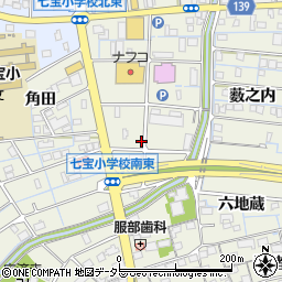 愛知県あま市七宝町桂城之堀周辺の地図