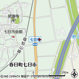 兵庫県丹波市春日町七日市214周辺の地図