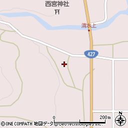 兵庫県多可郡多可町加美区清水554周辺の地図