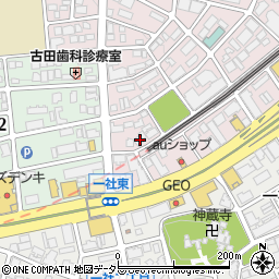 愛知県名古屋市名東区社台3丁目217周辺の地図