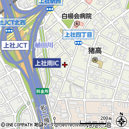 愛知県名古屋市名東区上社4丁目108周辺の地図