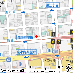 焼肉 福 錦通り店周辺の地図