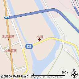 小川周辺の地図