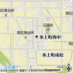 兵庫県丹波市氷上町西中308周辺の地図