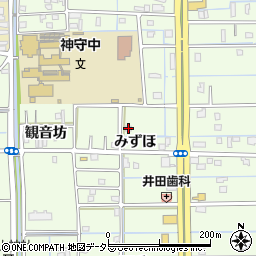 愛知県津島市莪原町みずほ24周辺の地図