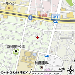愛知県長久手市喜婦嶽504周辺の地図