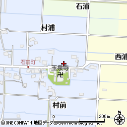 愛知県愛西市石田町村浦周辺の地図