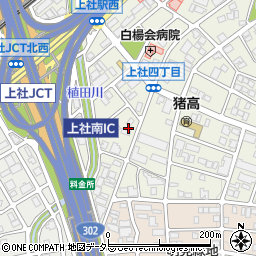愛知県名古屋市名東区上社4丁目107周辺の地図