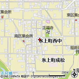 兵庫県丹波市氷上町西中283周辺の地図