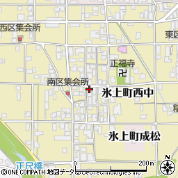 兵庫県丹波市氷上町西中309周辺の地図