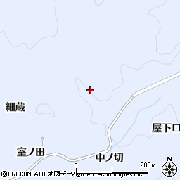 愛知県豊田市実栗町中ノ切周辺の地図