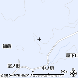 愛知県豊田市実栗町（中ノ切）周辺の地図