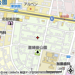 愛知県長久手市喜婦嶽1816周辺の地図