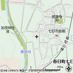 兵庫県丹波市春日町七日市342周辺の地図