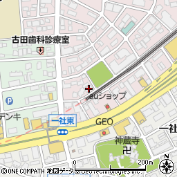 愛知県名古屋市名東区社台3丁目216周辺の地図