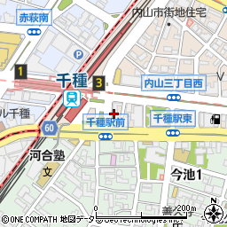 ファミリーマート千種ターミナル店周辺の地図