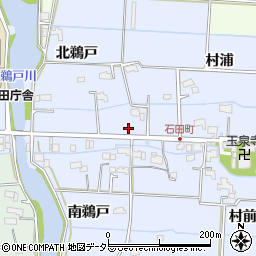 愛知県愛西市石田町北鵜戸103周辺の地図