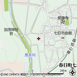 兵庫県丹波市春日町七日市344周辺の地図