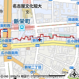 三菱ＵＦＪ銀行新栄町 ＡＴＭ周辺の地図