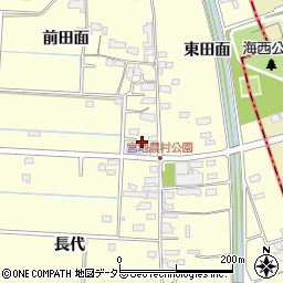 愛知県愛西市宮地町前田面26周辺の地図