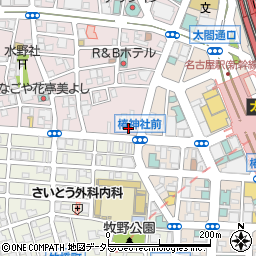 麺や六三六　名駅西口店周辺の地図