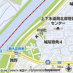 愛知県名古屋市中村区城屋敷町4丁目12周辺の地図