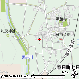 兵庫県丹波市春日町七日市142周辺の地図