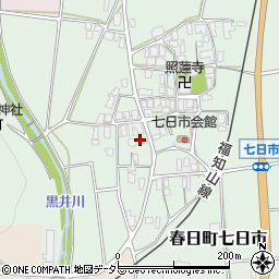 兵庫県丹波市春日町七日市395周辺の地図