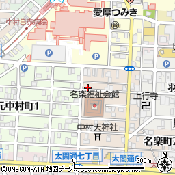 愛知県名古屋市中村区名楽町5丁目39周辺の地図