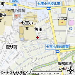 愛知県あま市七宝町桂角田23周辺の地図
