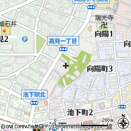愛知県名古屋市千種区向陽1丁目周辺の地図