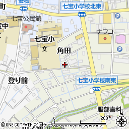 愛知県あま市七宝町桂角田22周辺の地図