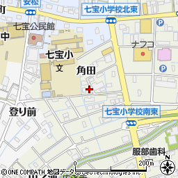 愛知県あま市七宝町桂角田21周辺の地図