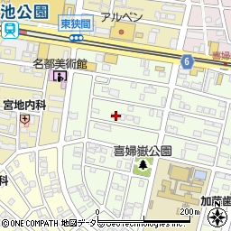 愛知県長久手市喜婦嶽1822周辺の地図