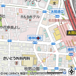 愛知県名古屋市中村区椿町4-14周辺の地図