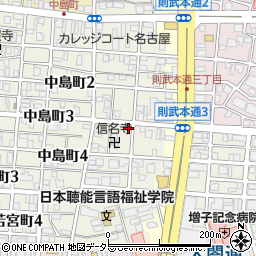 愛知県名古屋市中村区中島町3丁目50周辺の地図