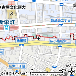 南風 新栄葵店周辺の地図