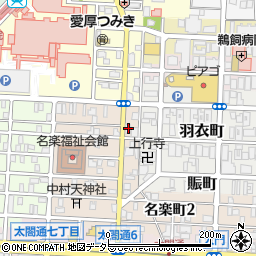 愛知県名古屋市中村区名楽町5丁目33周辺の地図