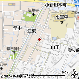 愛知県あま市七宝町下田江東本町周辺の地図