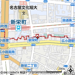 プレサンスジェネ新栄町駅前　葵周辺の地図