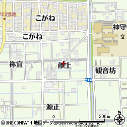 愛知県津島市百島町献上周辺の地図