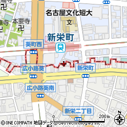 愛知県名古屋市東区葵1丁目22-26周辺の地図