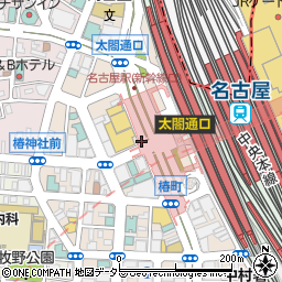 靴下屋名古屋エスカ店周辺の地図