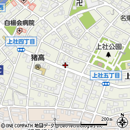 愛知県名古屋市名東区上社4丁目243周辺の地図